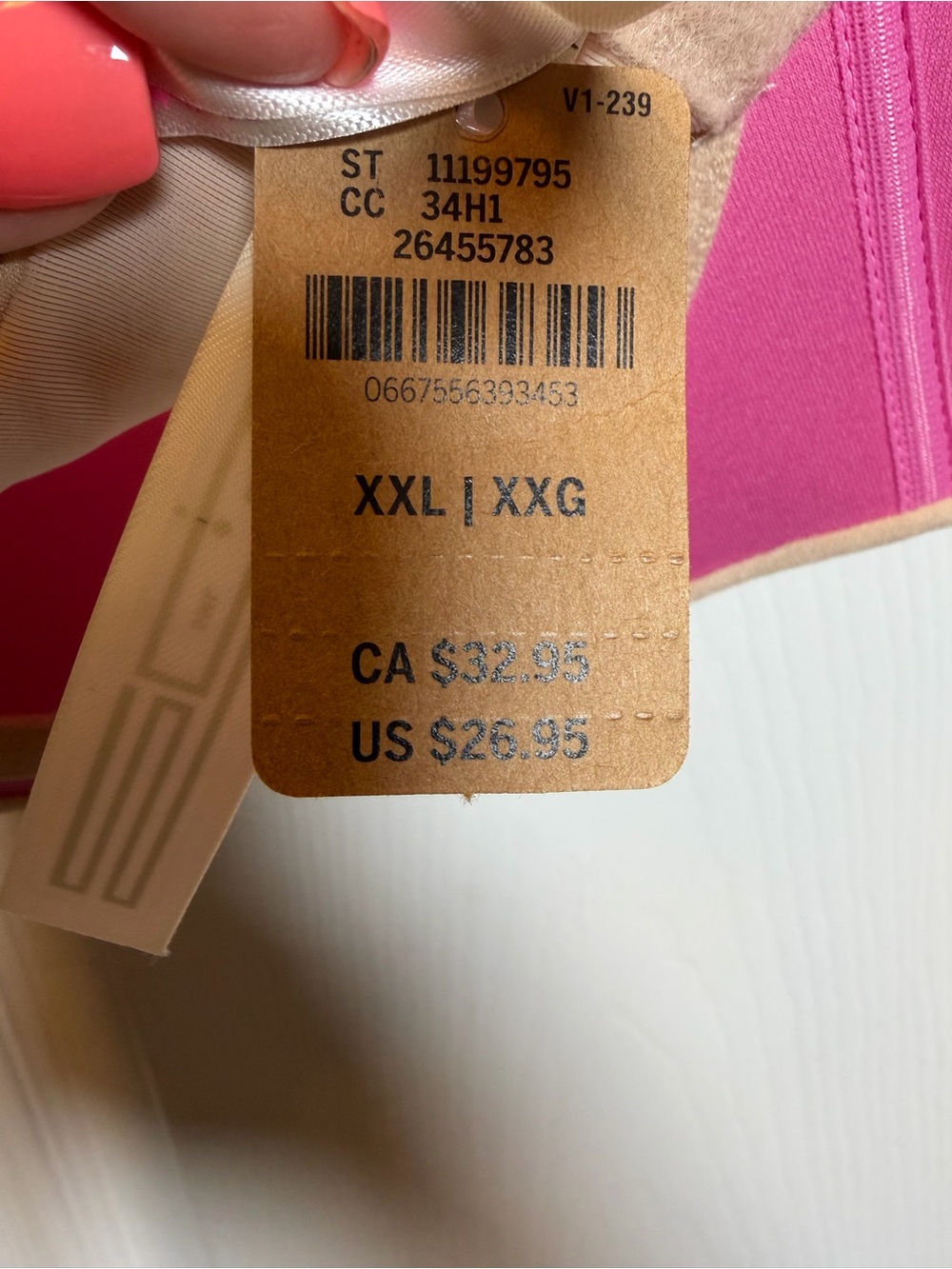 PINK Victoria’s Secret Nude Strapless Push-Up Bra XXL NWT Convertible - Picture 5 of 9
